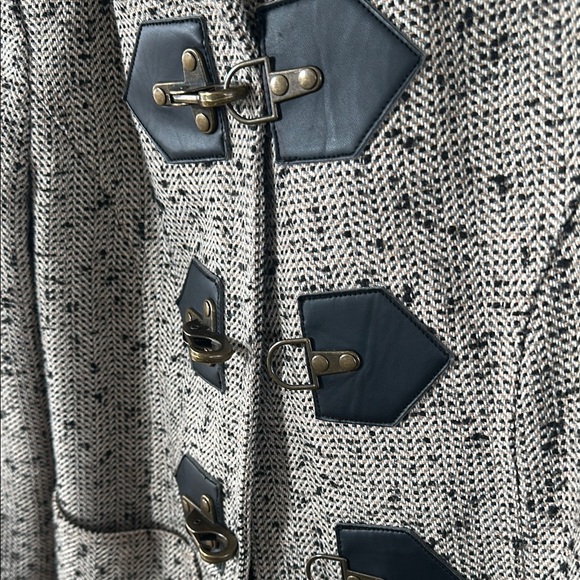 Anthropologie Third Piece Coat with Fur Collar - Picture 3 of 6